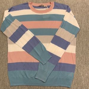 Hem & Thread Mutli-Colored Stripe Sweater